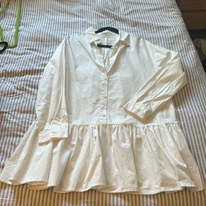 carly jean white 💯 cotton dress